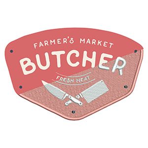 Stickprogramm Farmers Market Butcher