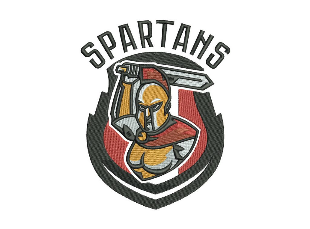 Das Stickprogramm Spartans Club Logo
