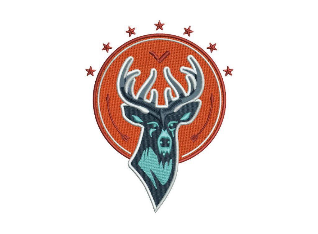 Das Stickprogramm Seven Stars Turquoise Deer