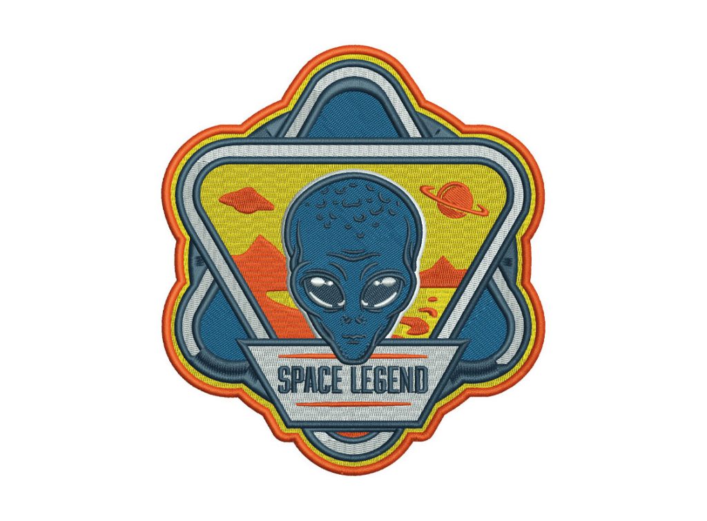 Das Stickprogramm Space Legend Alien
