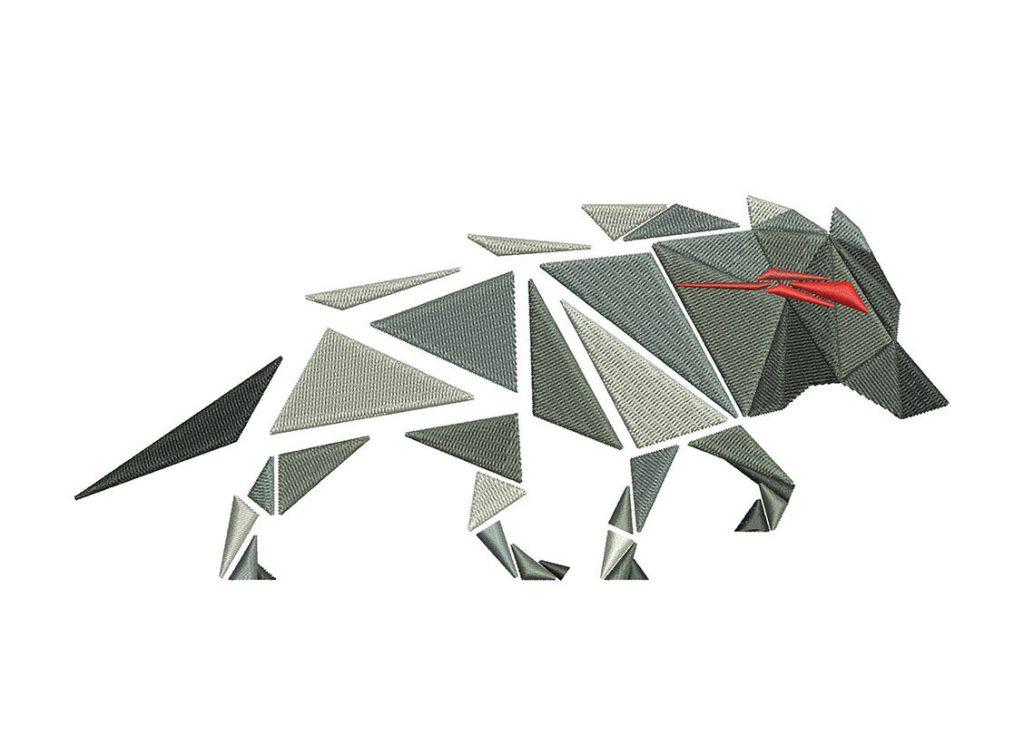 Das Stickprogramm Geometric Wolf