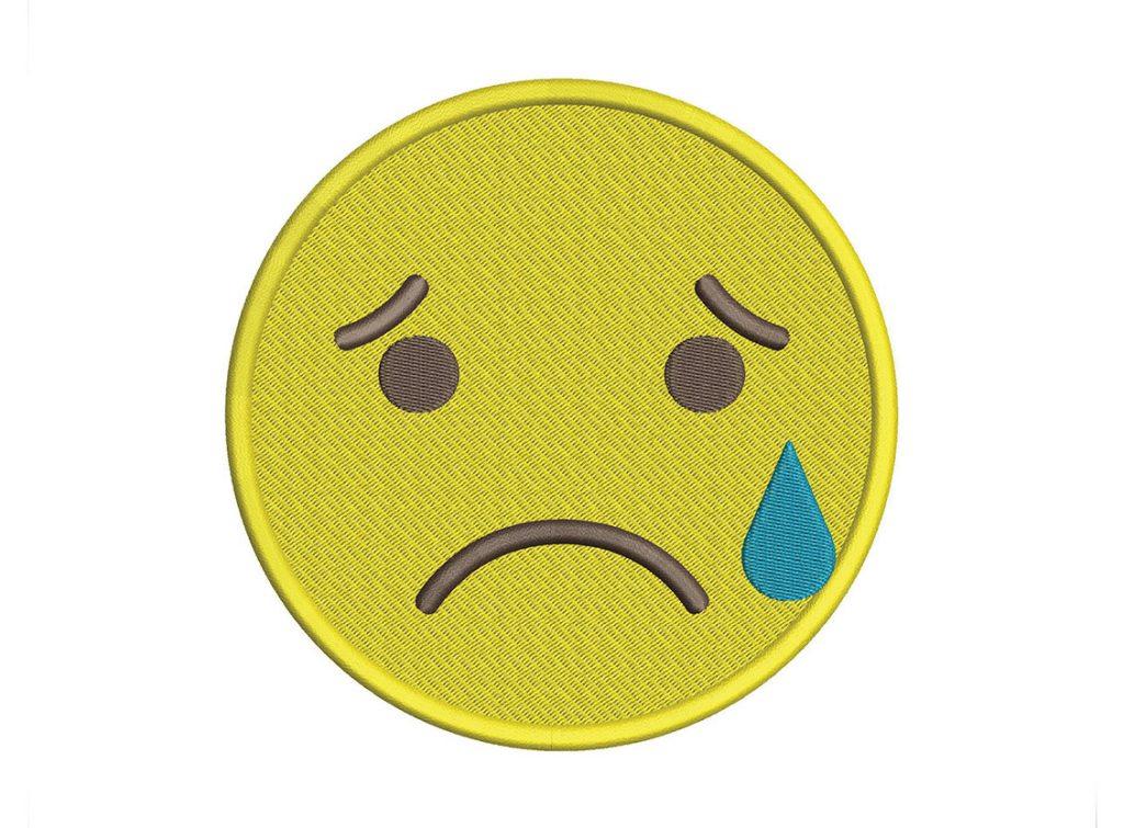 Das Stickprogramm Icon Weinendes Gesicht