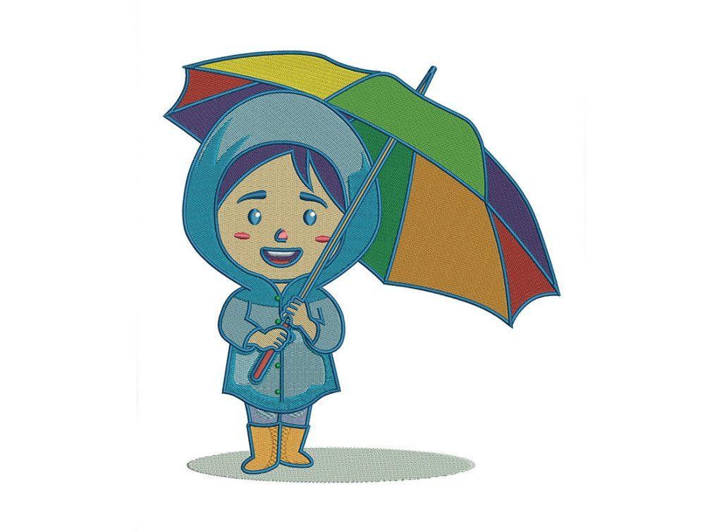 Das Stickprogramm Umbrella Girl