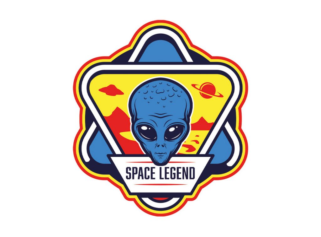 Das Stickprogramm Space Legend Alien