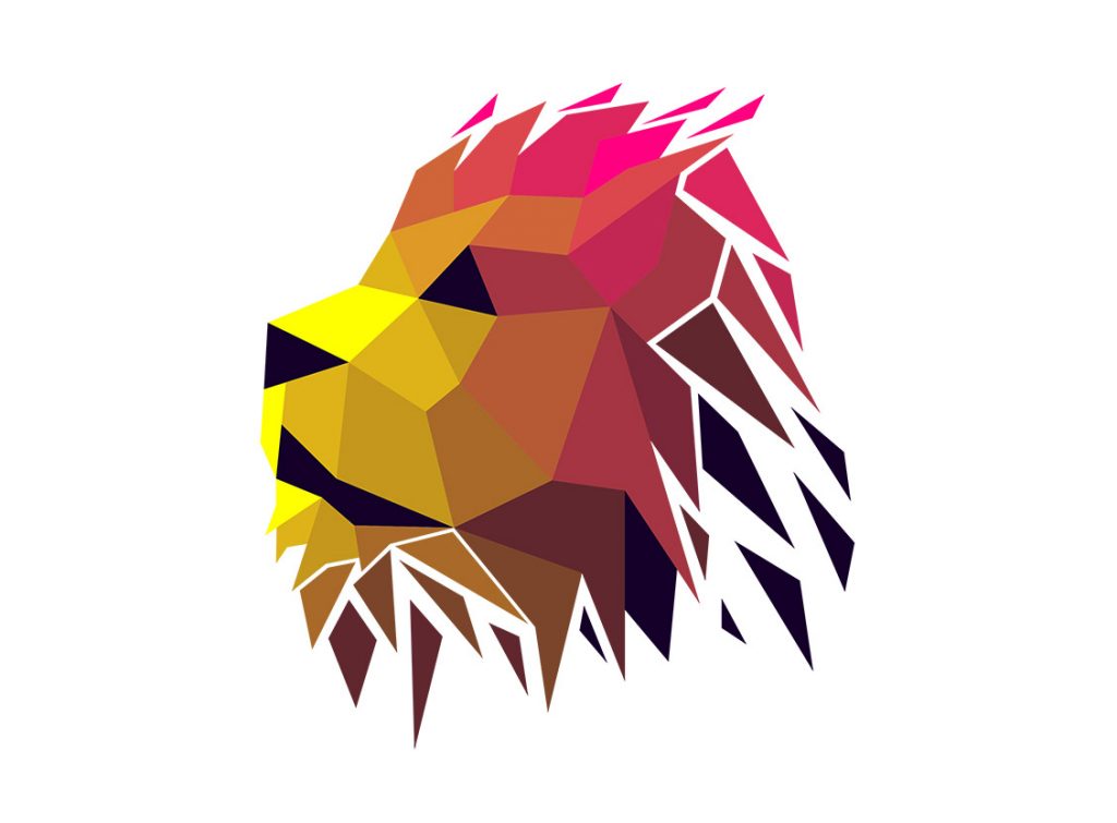Das Stickprogramm Geometric Löwe
