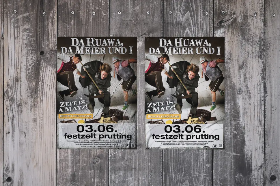 Print Plakat SV Prutting Da Huawa Da Meier