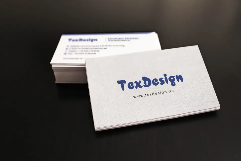 Print Visitenkarten TexDesign GmbH